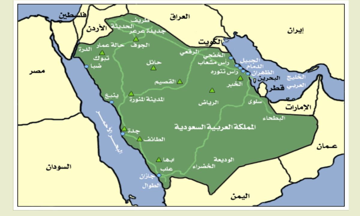 أين تقع المملكة العربية السعودية في قارة آسيا على خرائط أخبار السعودية