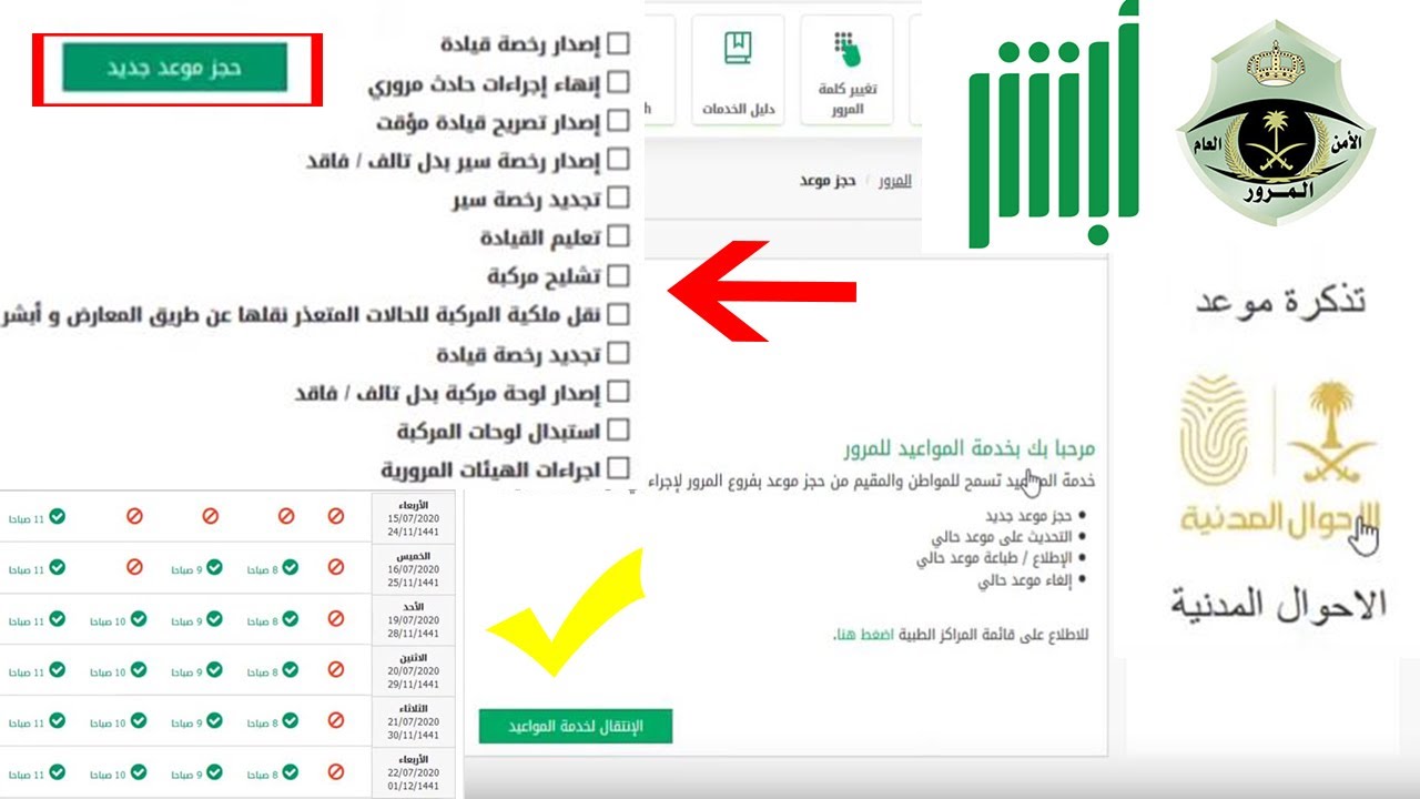 طريقة حجز موعد في تطبيق الحرس الوطني