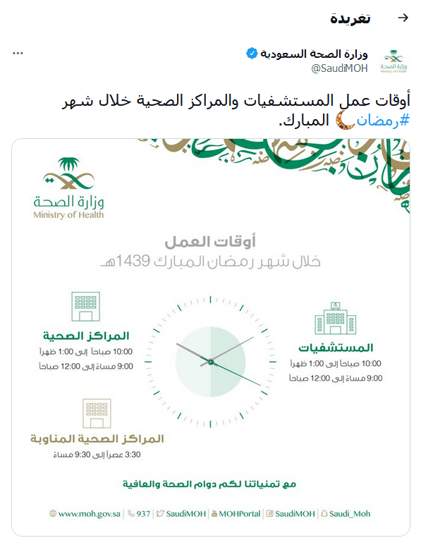 عدد المستشفيات الحكومية في السعودية