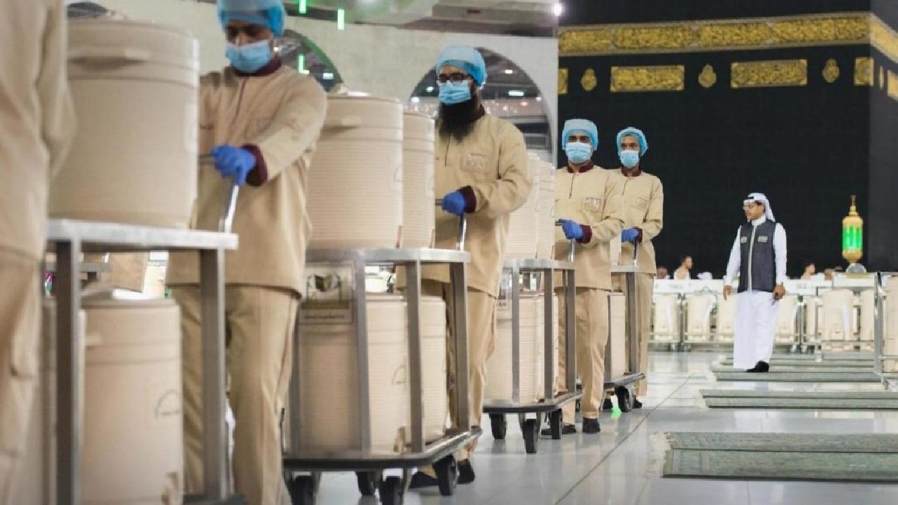 موجبات ضيوف الرحمن في المسجد الحرام