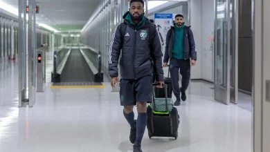 وصول المنتخب السعودي إلى اليابان